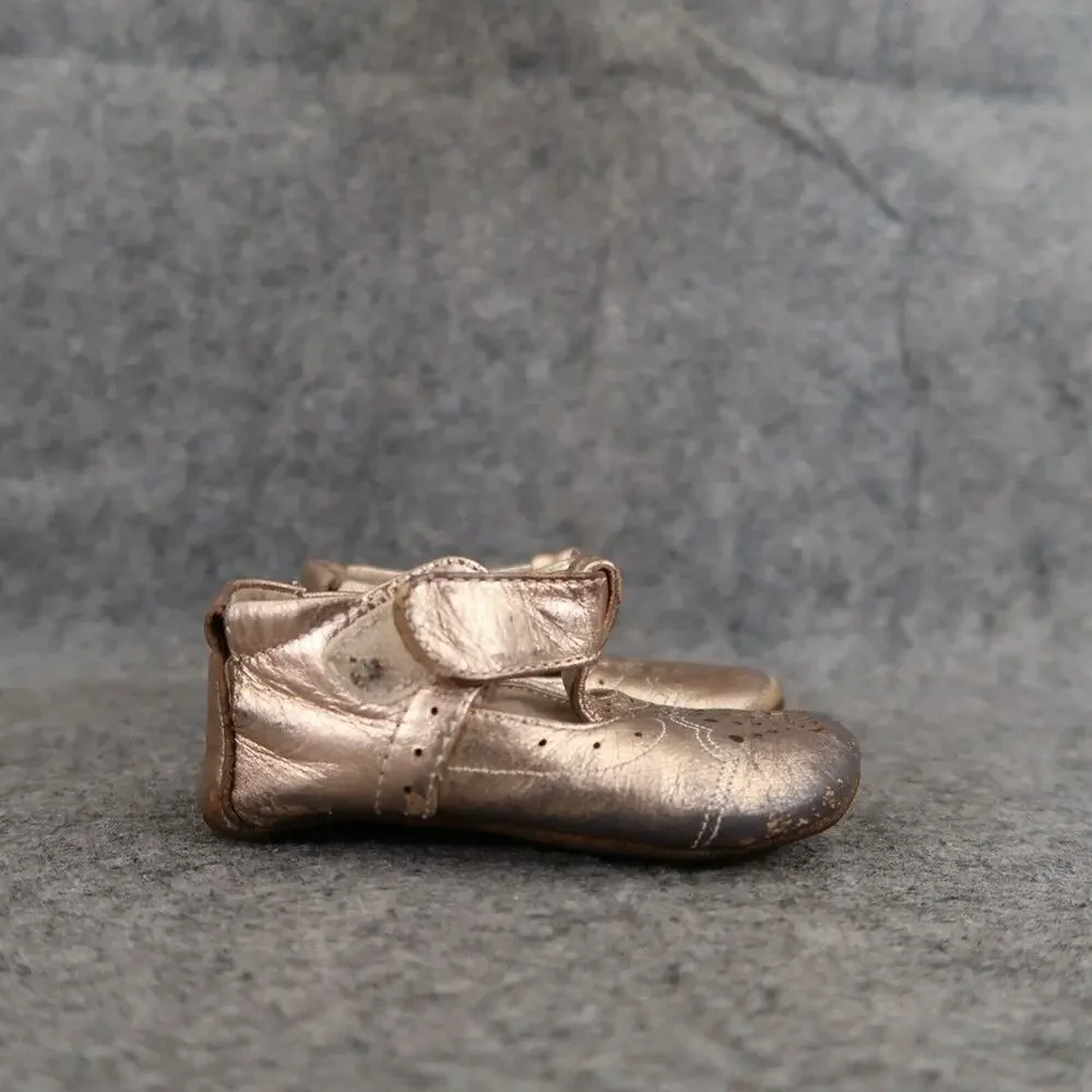 Livie & Luca Shoes Baby 6-12 Months Cora III Rosegold Metallic Mary Jane Leather